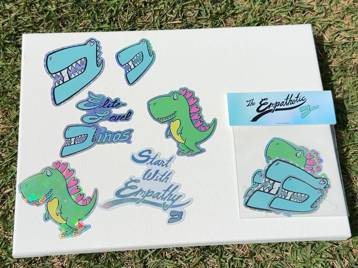 The Empathetic Dino Sticker Pack Limited Edition (1 of 200)