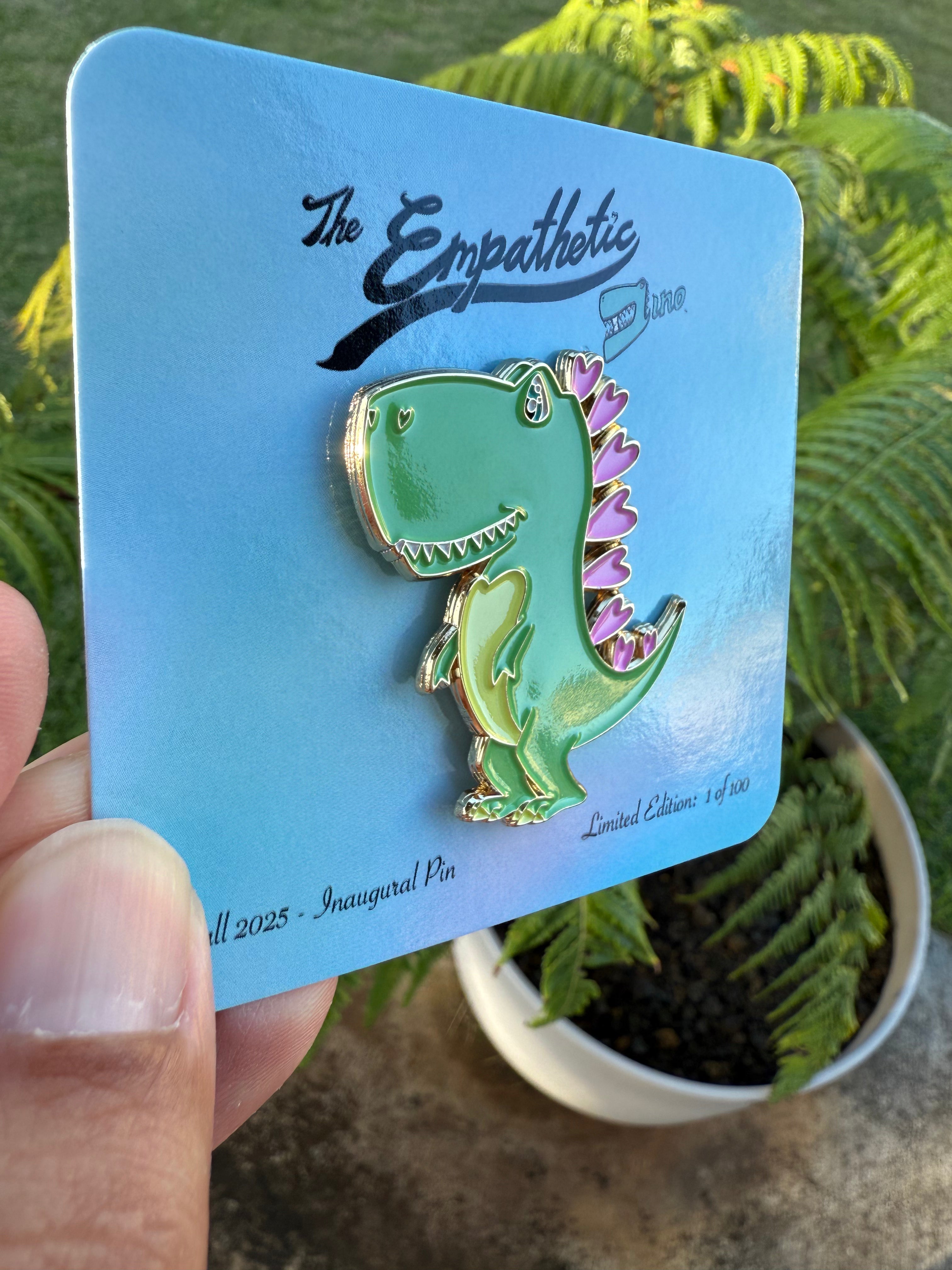 The Empathetic Dino Collectible Pin, Limited Edition (1 of 100)